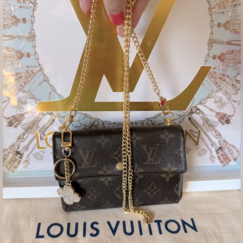 Louis Vuitton Brown Monogram Vintage Wallet on Chain - Picture 12 of 16